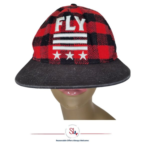 Born Fly Originals "The Auston" Flannel Snapback Cap Buffalo Plaid - Picture 1 of 11
